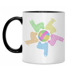 Кружка двухцветная