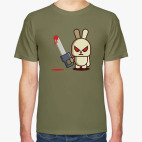 Классическая футболка Злой кролик с пилой
