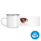 Кружка металлическая белая (круговая запечатка)