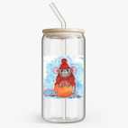 Банка с бамбуковой крышкой