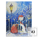 Новогодний кот с серьгой в ухе