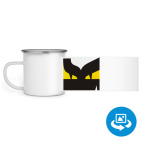 Кружка металлическая белая (круговая запечатка)