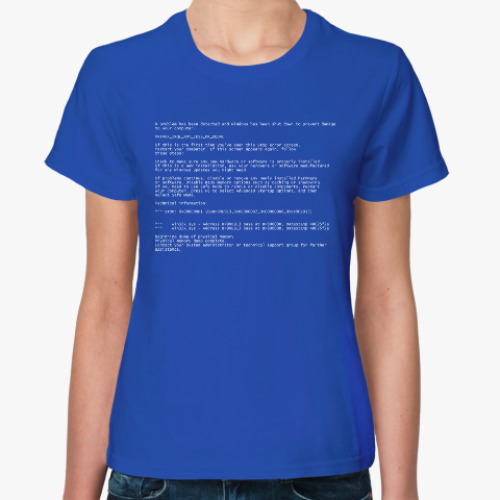 Женская футболка BSoD