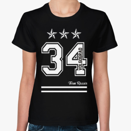 Женская футболка с принтом Волгоград