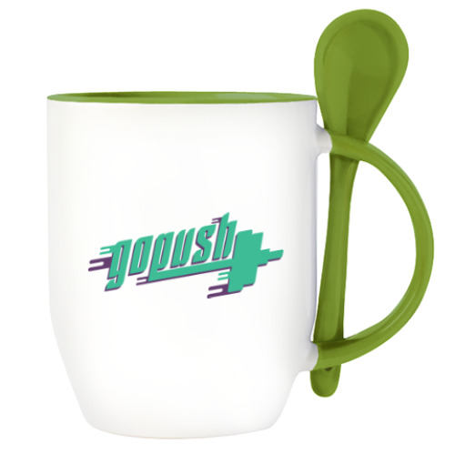 Кружка с ложкой жми