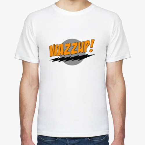 Футболка с принтом Wazzup!