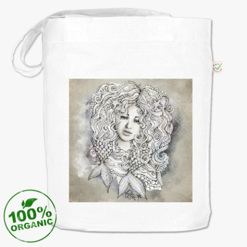 Сумка шоппер с принтом 'РЫБЫ'