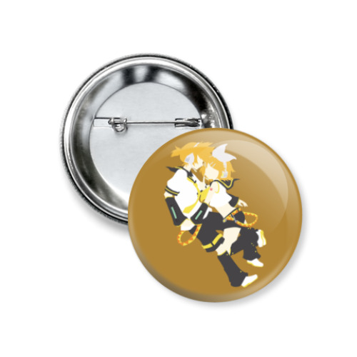 Значок 37мм Vocaloid 02 Рин и Лен Кагаминэ