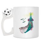 Кружка с футбольным мячиком