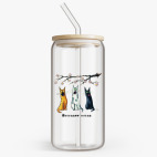 Банка с бамбуковой крышкой