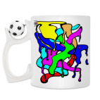 Кружка с футбольным мячиком