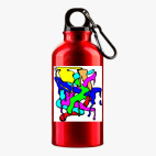 Металлическая бутылка 400 мл UV-DTF