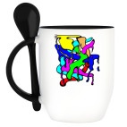 Кружка с ложкой