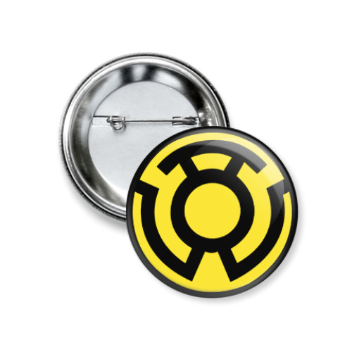 Значок 37мм Yellow lantern