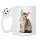 Кружка с футбольным мячиком