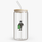 Банка с бамбуковой крышкой