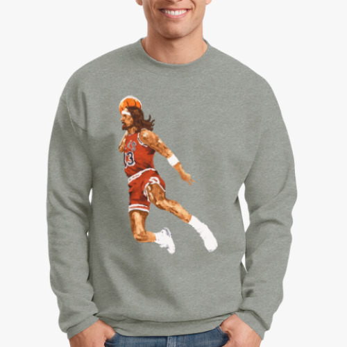 Свитшот с принтом Jesus Jordan