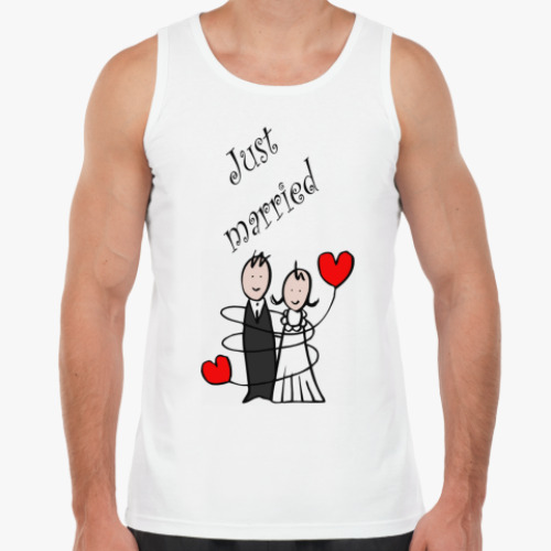 Майка с принтом Just Married