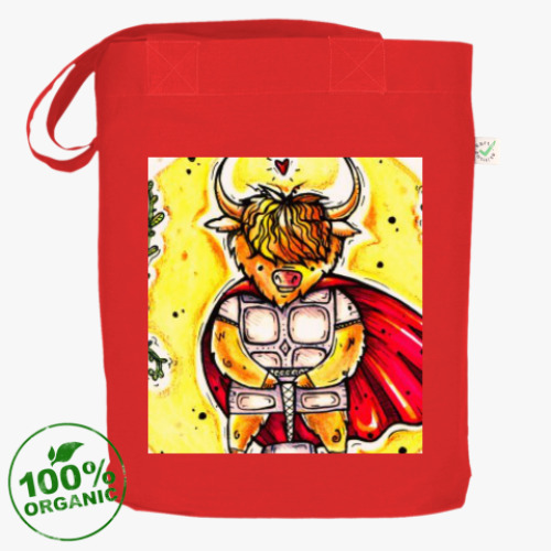 Сумка шоппер с принтом Тор