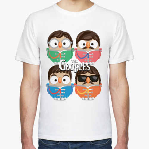 Футболка с принтом Сова Битлз Суперсова Goofi