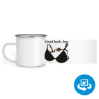 Кружка металлическая белая (круговая запечатка)