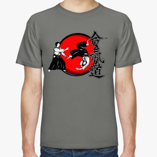 Футболка с принтом айкидо