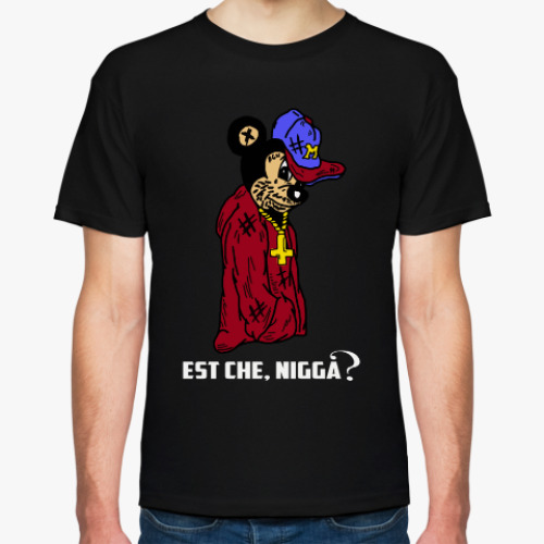 Футболка с принтом Nigga Mouse