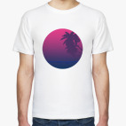 Классическая футболка Взгляд на лето в стиле 80-ых