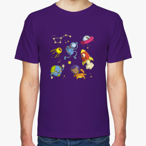 Футболка с принтом Living Space / Живой космос