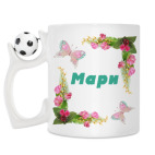 Кружка с футбольным мячиком