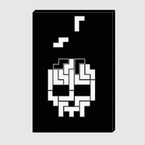 Холст с принтом Опасный тетрис