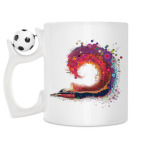 Кружка с футбольным мячиком