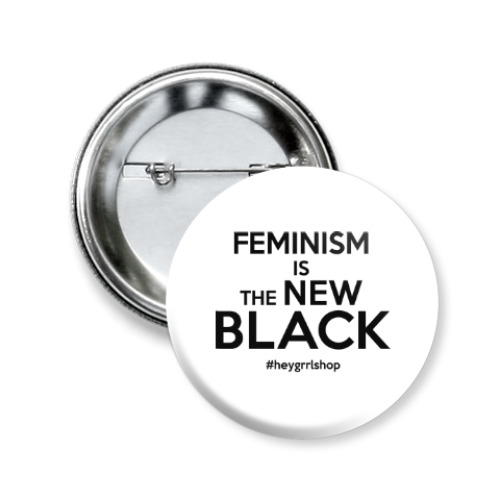 Значок 50мм с принтом The New Black