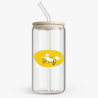 Банка с бамбуковой крышкой