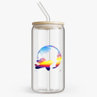 Банка с бамбуковой крышкой