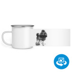 Кружка металлическая белая (круговая запечатка)