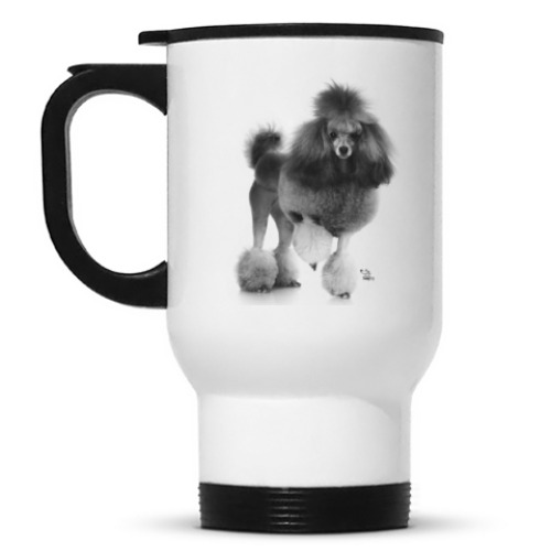 Кружка-термос с принтом Пудель