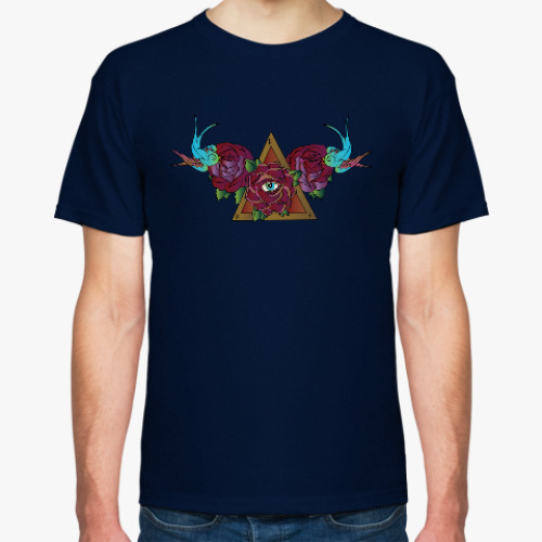 Футболка с принтом Розы