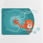 Кот с клубком