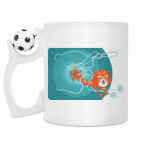 Кружка с футбольным мячиком
