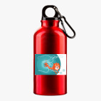 Металлическая бутылка 400 мл UV-DTF