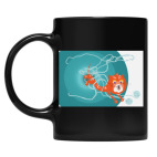 Кружка цветная UV-DTF