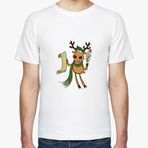 Футболка с принтом Любителям Оленя и поэзии