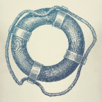 Море винтаж спасательный круг