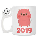 Кружка с футбольным мячиком