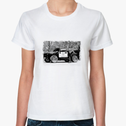 Классическая футболка с принтом Хамер шерифа