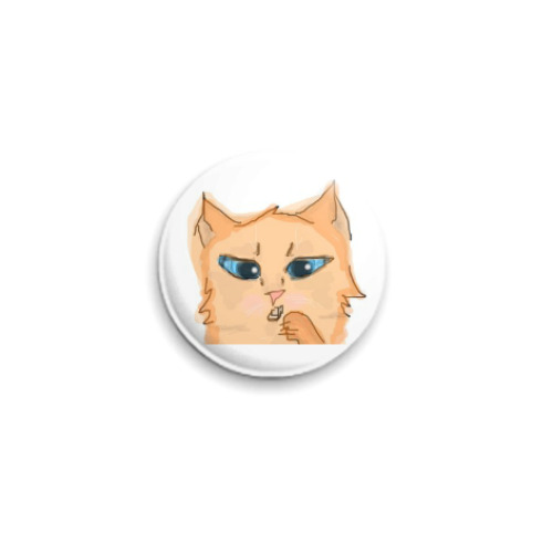 Значок 25мм с принтом Котик