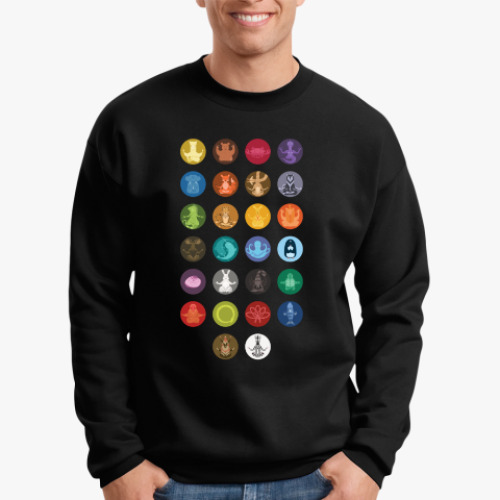 Свитшот с принтом A to Z: Animal Zen