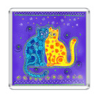 Магнит 6.5 x 6.5 см Влюбленная парочка