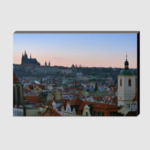 Холст с принтом Вечерняя Прага